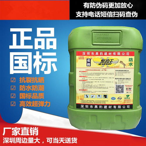 瑞智黑豹JS防水涂料 廚房、衛生間、水池及泳池防潮防漏的環保解決方案